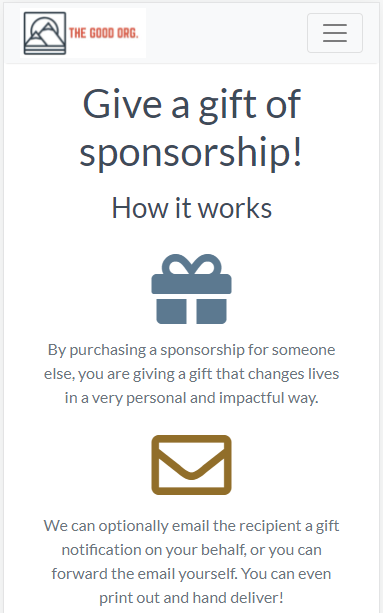 Sponsorship gifting